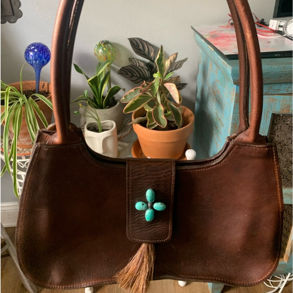 Two Bar West Purse. About 12-13 inches across.